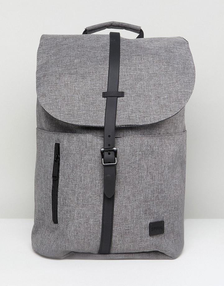 Spiral Tribeca Backpack In Crosshatch - Black