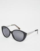 Ruby Rocks Cat Eye Sunglasses - Black
