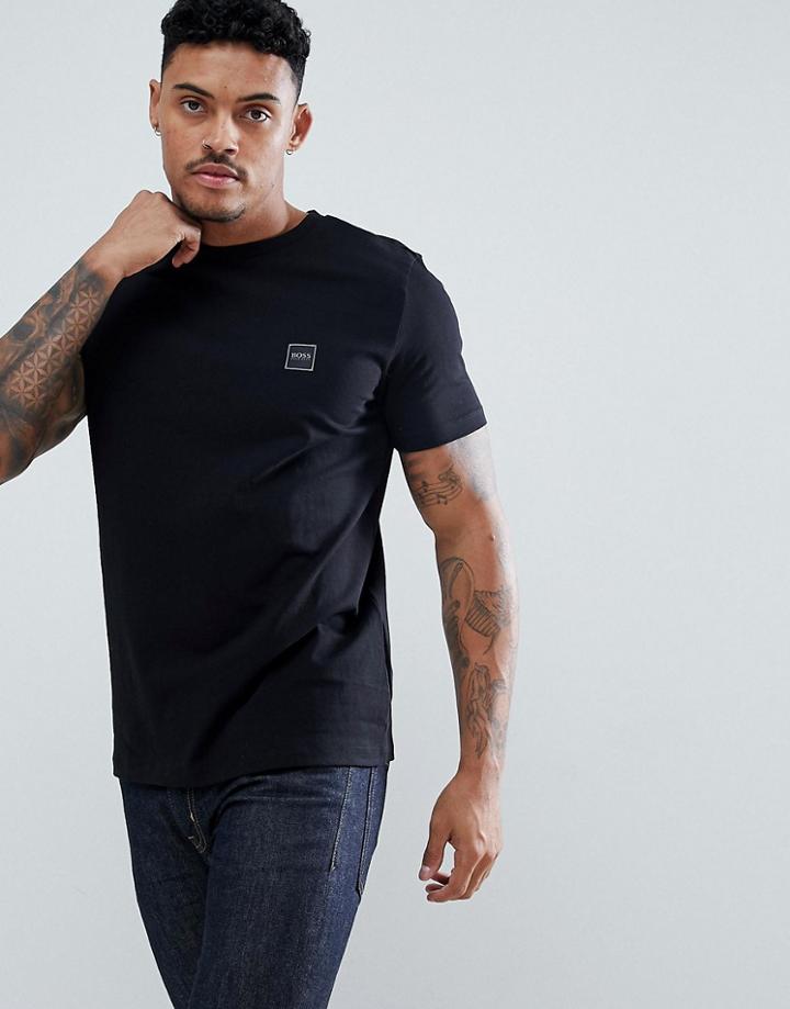 Boss Tales Box Logo T-shirt In Black