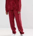 Reclaimed Vintage Inspired Cord Pants In Burgundy - Red