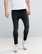 Illusive London Super Skinny Jeans Black - Black