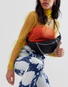 Asos Design Ring Chain Fanny Pack - Black