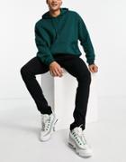 Hollister Stacked Skinny Fit Jeans In Clean No Fade Black