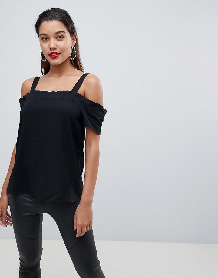 Ax Paris Off Shoulder Top - Black