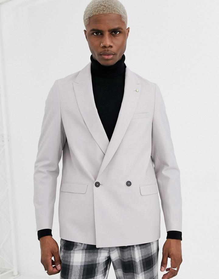 Twisted Tailor Oversized Blazer In Gray