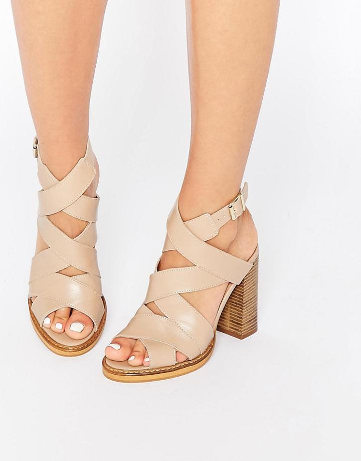 New Look Premium Real Leather Open Toe Sandal - White