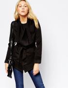 Jovonnista Phoebe Wrap Coat - Black