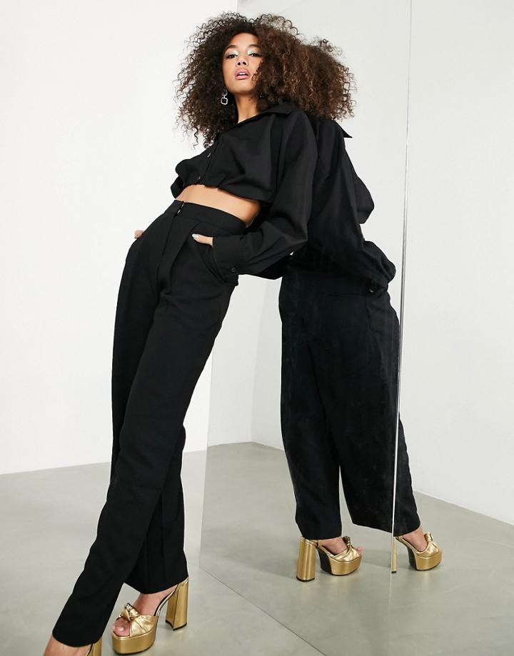 Asos Edition High Waisted Pant In Black
