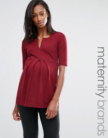 Isabella Oliver Tunic Top - Red