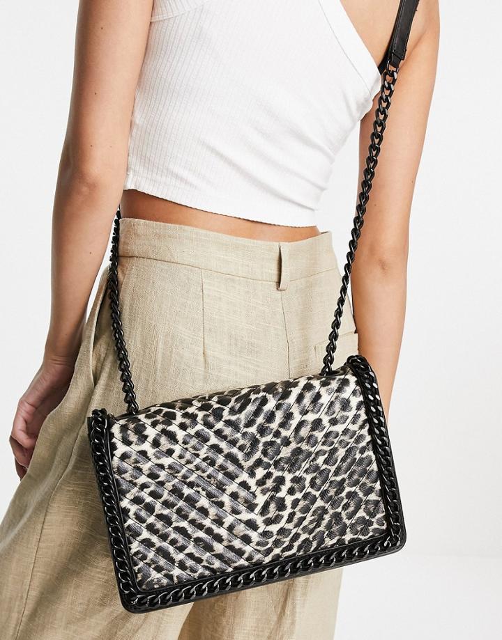 Aldo Greenwald Cross-body Bag In Leopard-multi