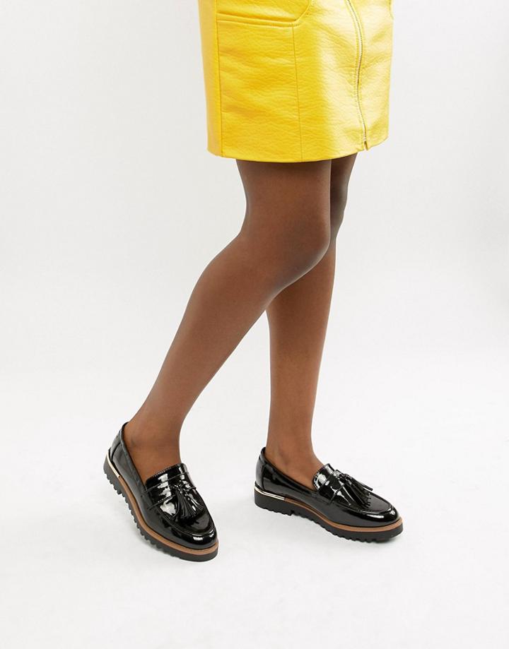 New Look Chunky Cleated Loafer - Black