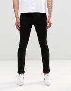 Only & Sons Black Slim Fit Jeans With Stretch - Black
