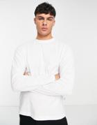 Selected Homme Long Sleeve T-shirt In White