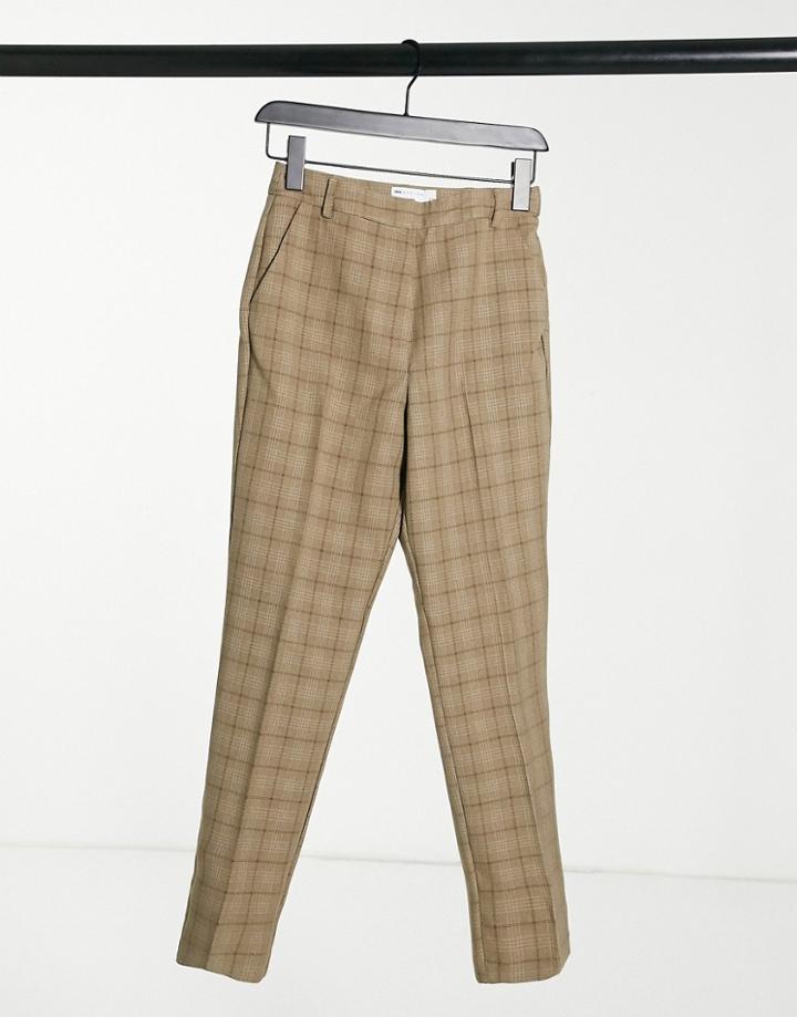 Asos Design Check Suit Pants-multi