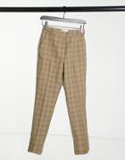Asos Design Check Suit Pants-multi
