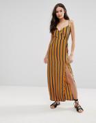 Influence Stripe Maxi Dress - Yellow