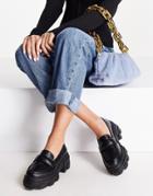 Asos Design Movable Padded Chunky Loafers In Black