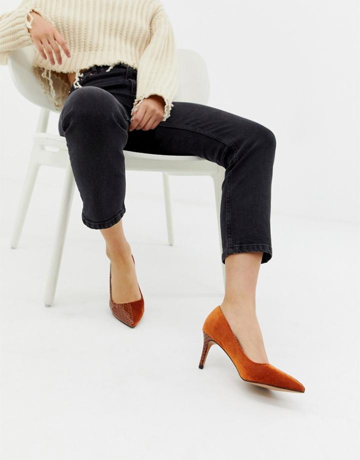 Asos Design Sync Mid Heels-tan