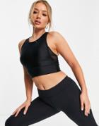 Under Armour Training Heatgear Crop Tank In Black