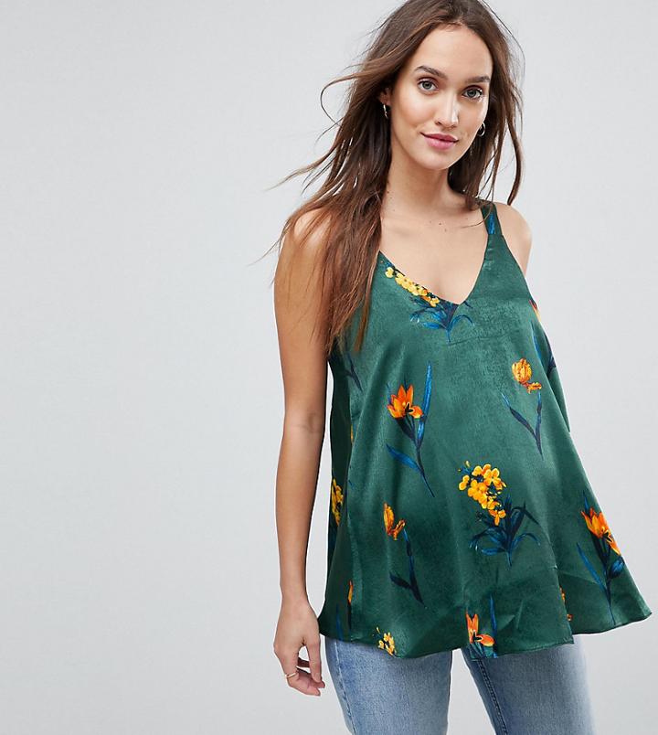 Asos Maternity Swing Cami In Floral Print - Multi