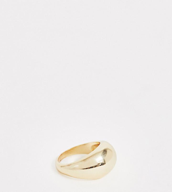 Design B London Chunky Gold Circle Ring - Gold