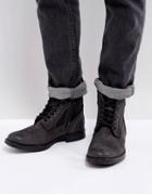 Steve Madden Gannon Brogue Boots In Gray - Gray