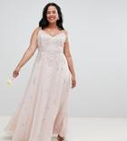 Asos Design Curve Bridesmaids Embellished Cami Maxi Dress - Pink