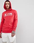 Champion X Wood Wood Hoodie In Red - Red