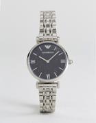 Emporio Armani Ar11091 T-bar Bracelet Watch In Silver - Silver