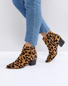 Office Aruba Leopard Print Boots - Multi