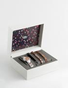 Fossil Two Tone Virginia Watch & Bracelet Set - Gold