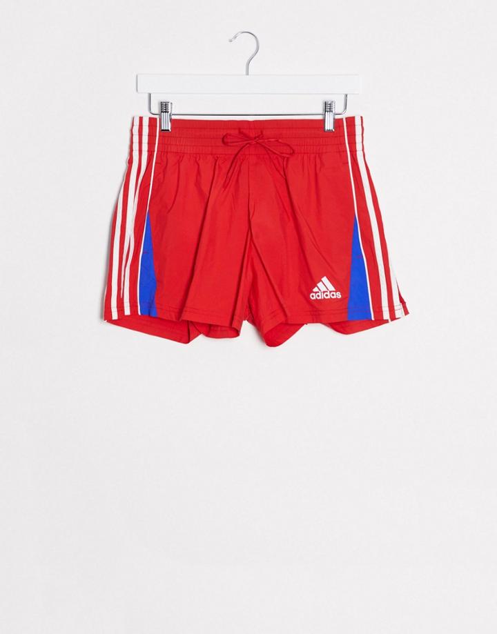 Adidas Training Shorts In Red