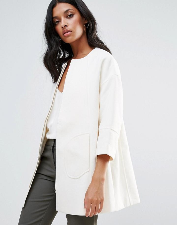 Lavand Swing Coat - Cream