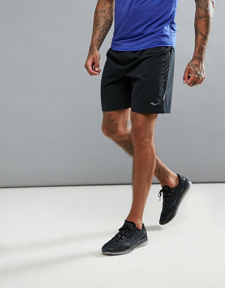 Saucony Running Run Lux Shorts In Black Sa81181-bkbk - Black