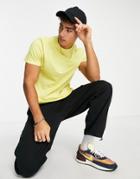Asos Design T-shirt With Crew Neck In Washed Yellow