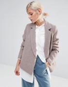 See U Soon Short Jacket With Clasp Detail - Beige