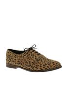 Asos Marky Suede Lace Up Flat Shoe - Multi