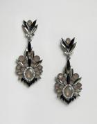 Little Mistress Drop Jewelled Earrings - Gray