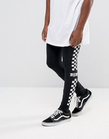 Justin Bieber Stadium Tour Leggings In Black - Black
