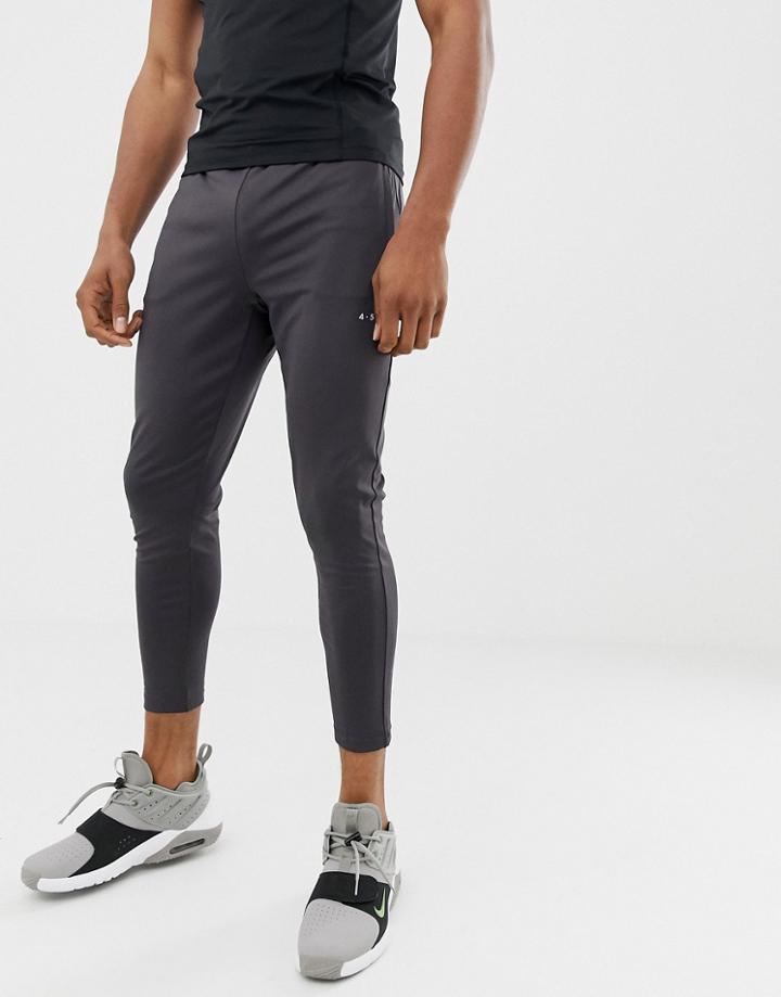 Asos 4505 Super Skinny Training Sweatpants In Gray