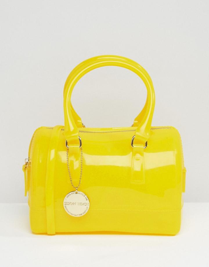 Silvian Heach Mini Plastic Grab Bag - Yellow