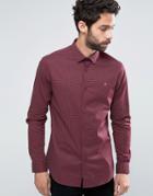 Farah Manderson Slim Fit Formal Shirt - Red