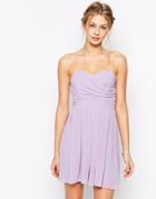 Tfnc Prom Dress In Pleated Chiffon - Lavender
