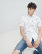 D-struct Coney Island Short Sleeve Shirt - White