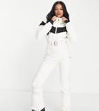 Protest Retros Snowsuit In White Exclusive To Asos