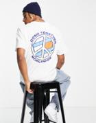 Tommy Jeans Together World Peace Back Print T-shirt In White