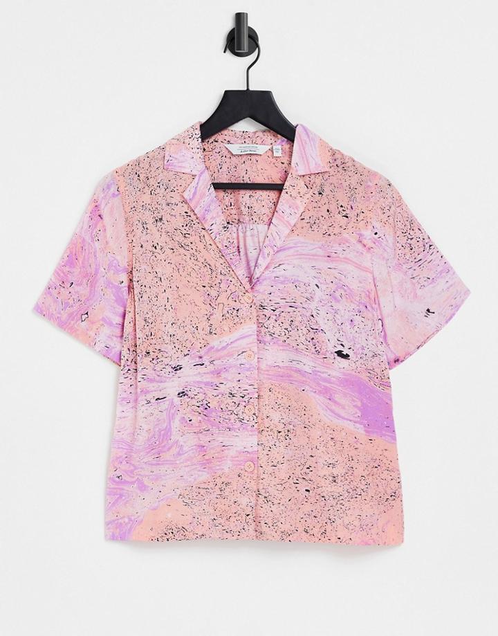 & Other Stories Marble Print Shirt In Multi - Part Of A Set