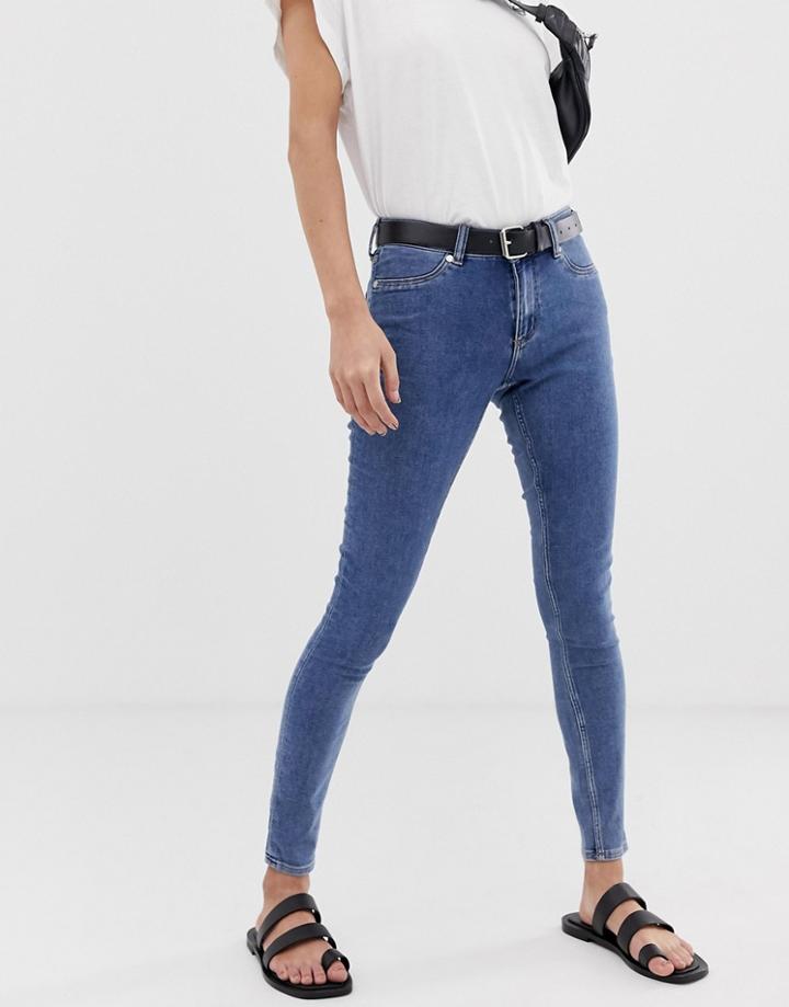 Cheap Monday Mid Spray Skinny Jeans-blue