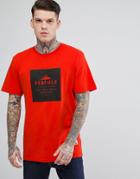 Penfield Brockton Logo T-shirt Regular Fit In Fire Orange - Orange