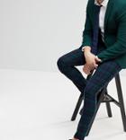 Reclaimed Vintage Inspired Smart Skinny Pants In Blackwatch Check - Green